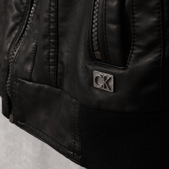 Calvin Klein faux leather jacket - Picture 2 of 4